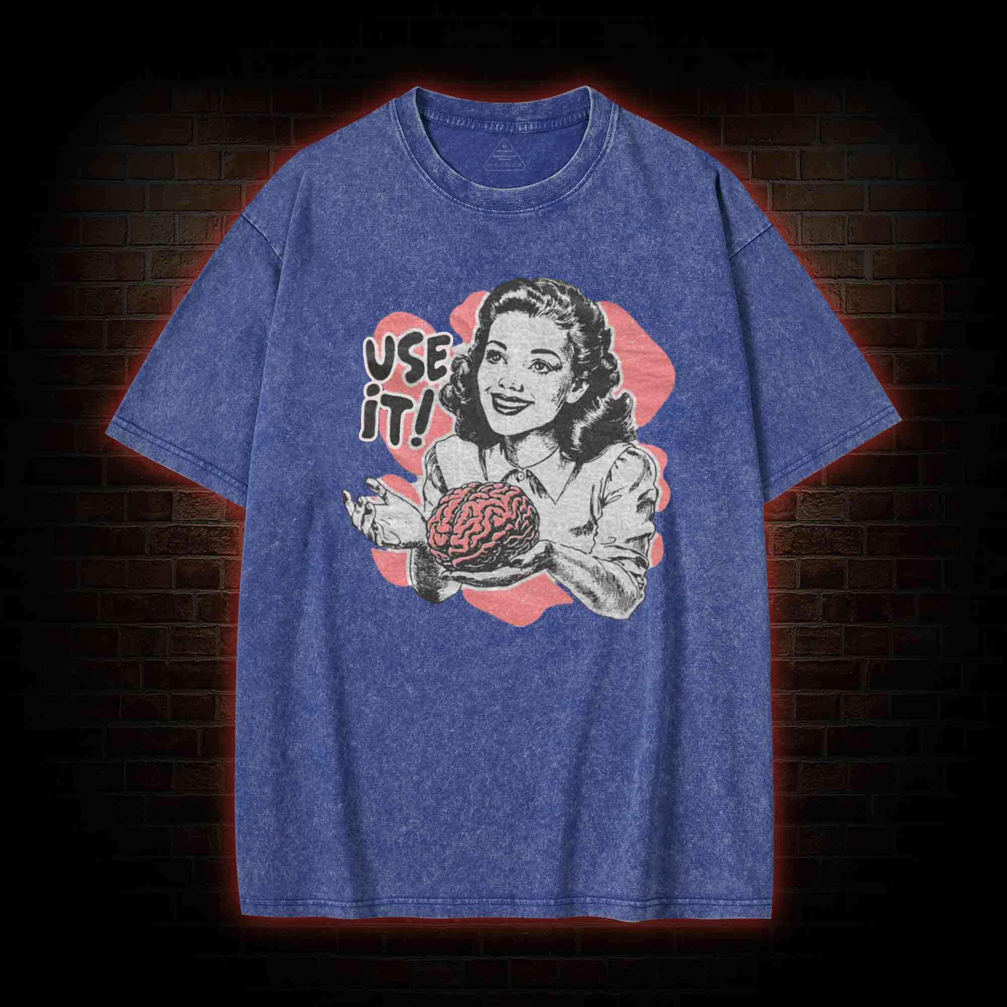 Use Your Brain Aesthetic Washed T-shirt