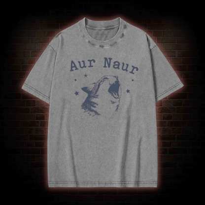 Aur Naur Cat Washed T-shirt