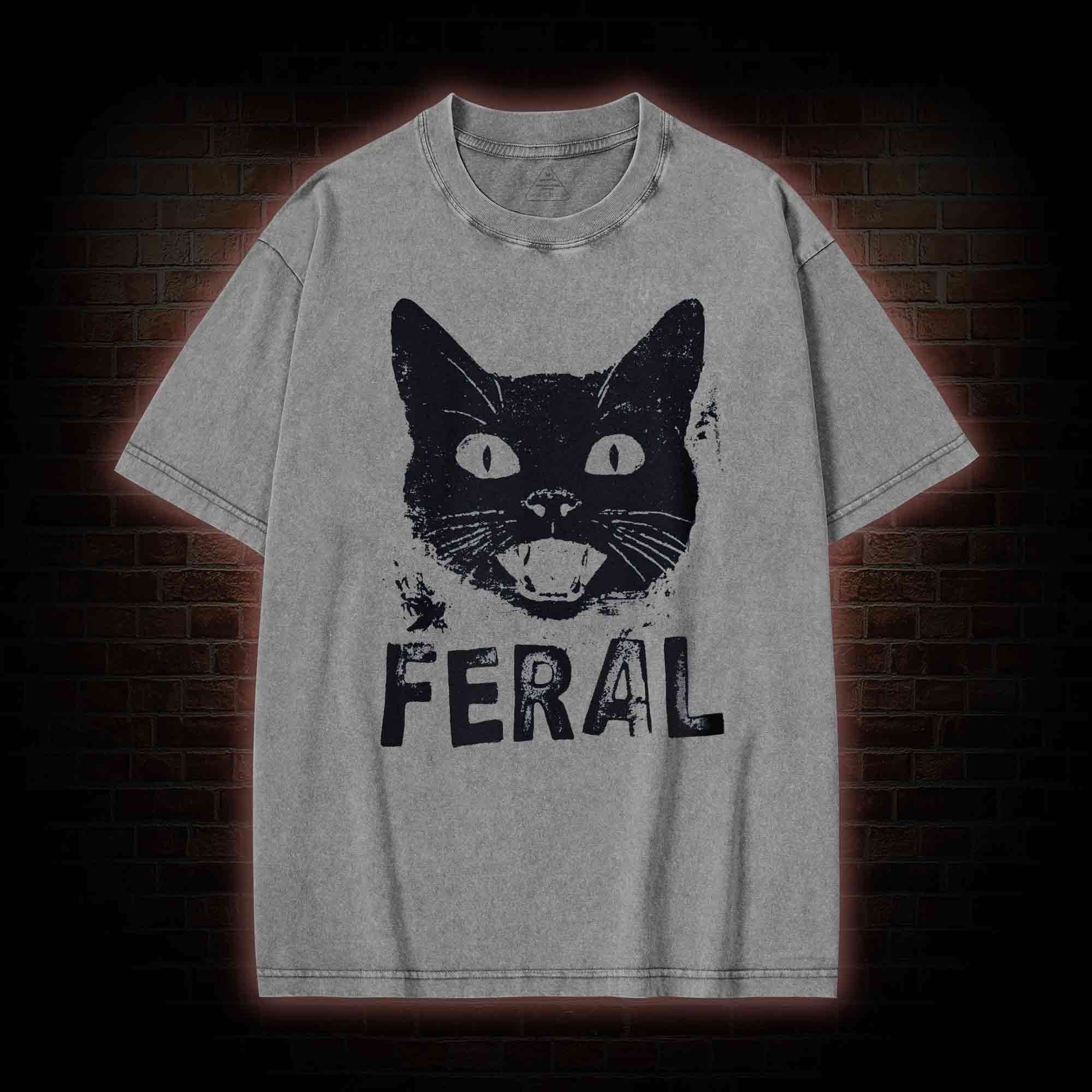 Feral Cat Washed T-shirt