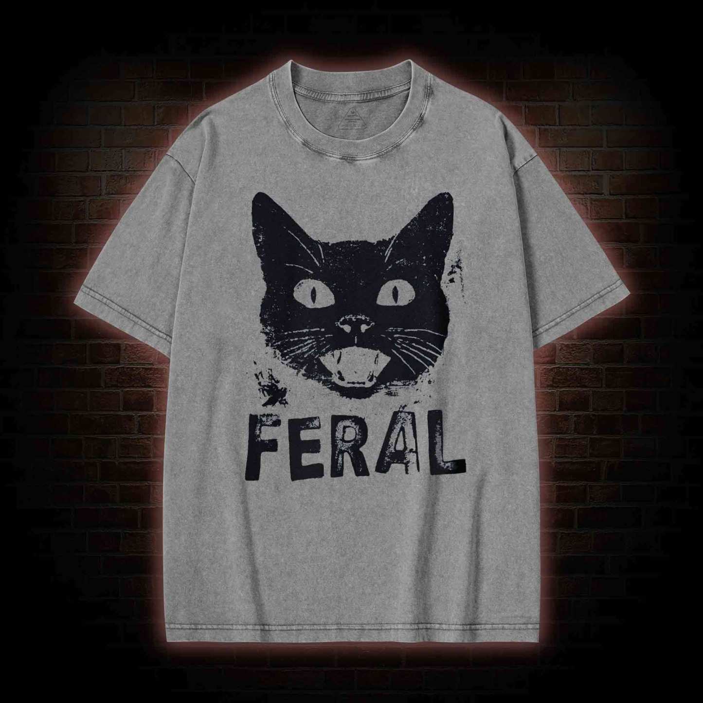 Feral Cat Washed T-shirt