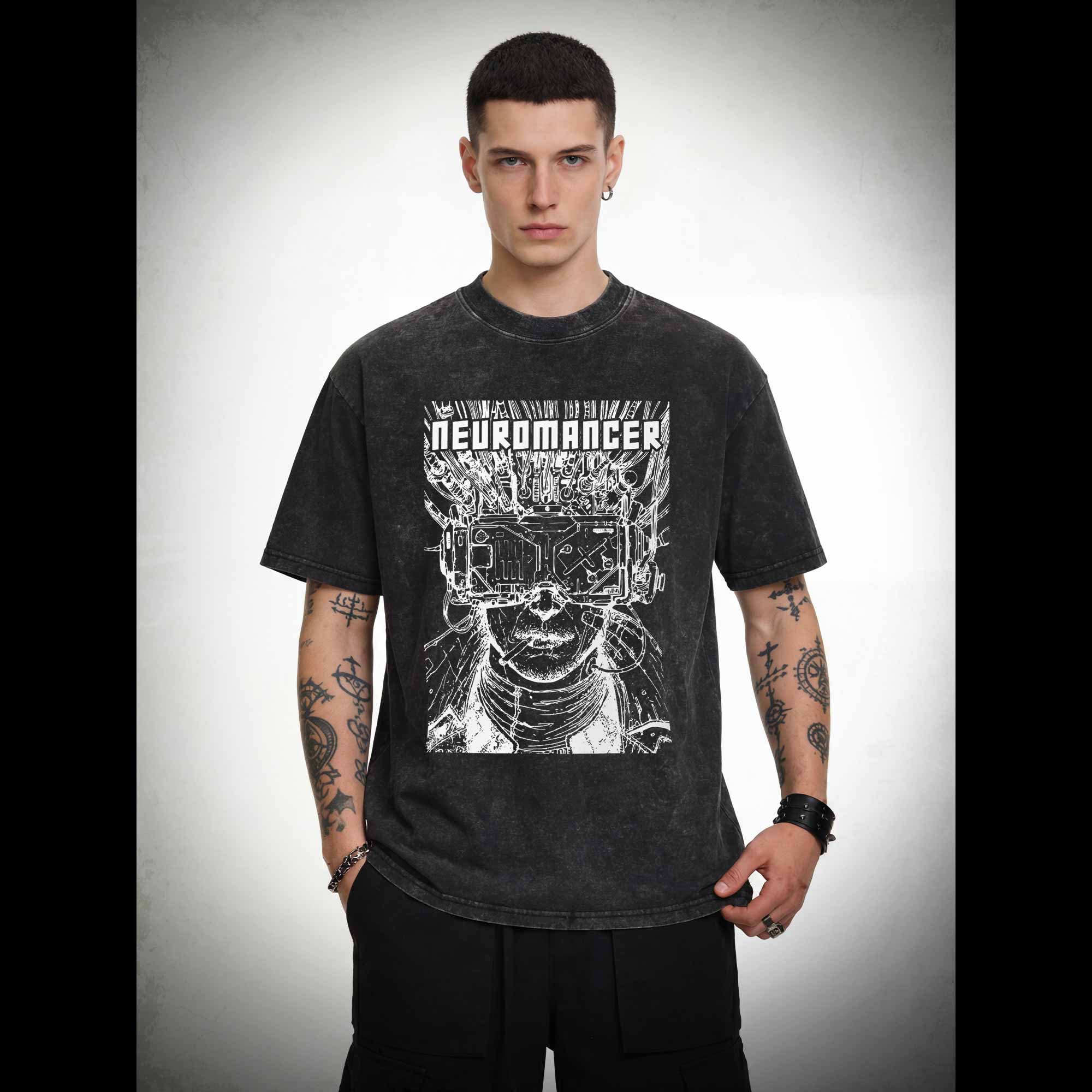 A TV Set with No Signal Washed T-shirt