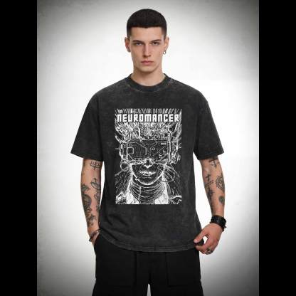 A TV Set with No Signal Washed T-shirt