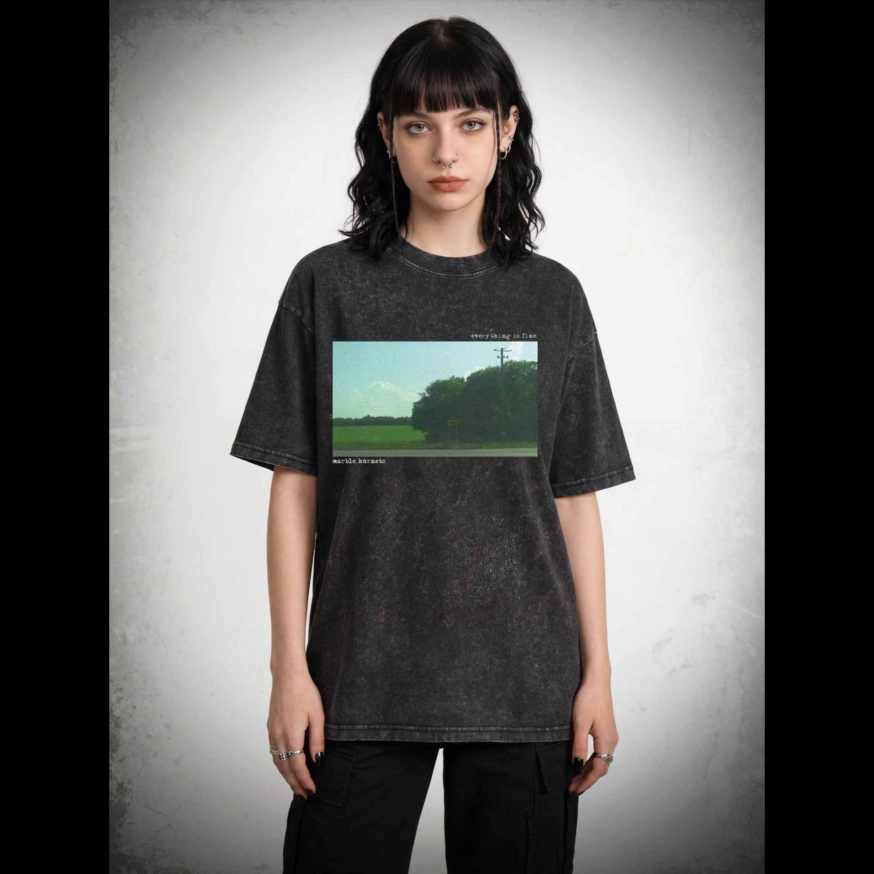 Everying is Fine Washed T-shirt
