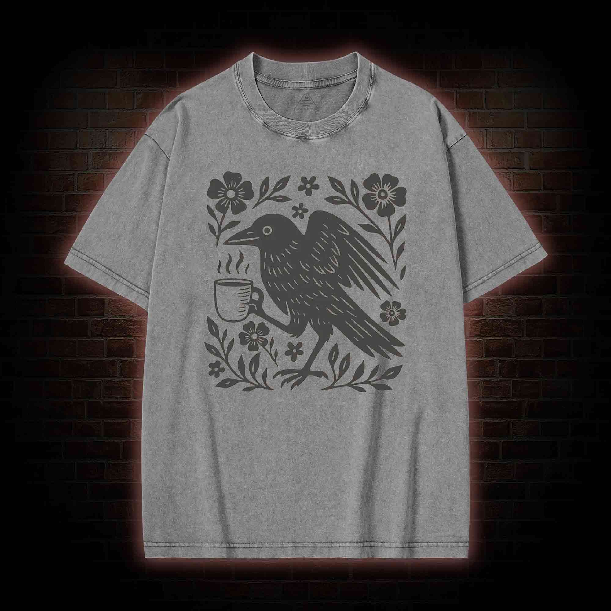 Bird Coffee Washed T-shirt