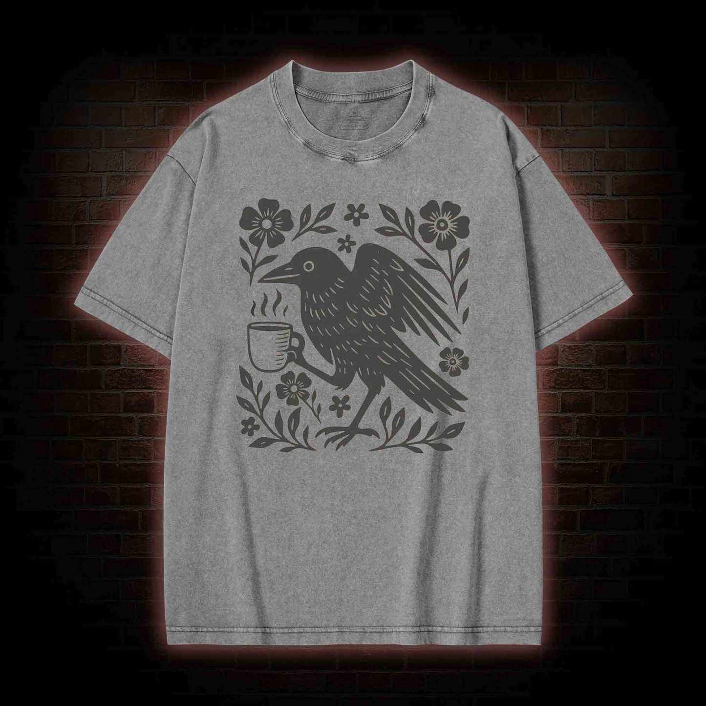 Bird Coffee Washed T-shirt
