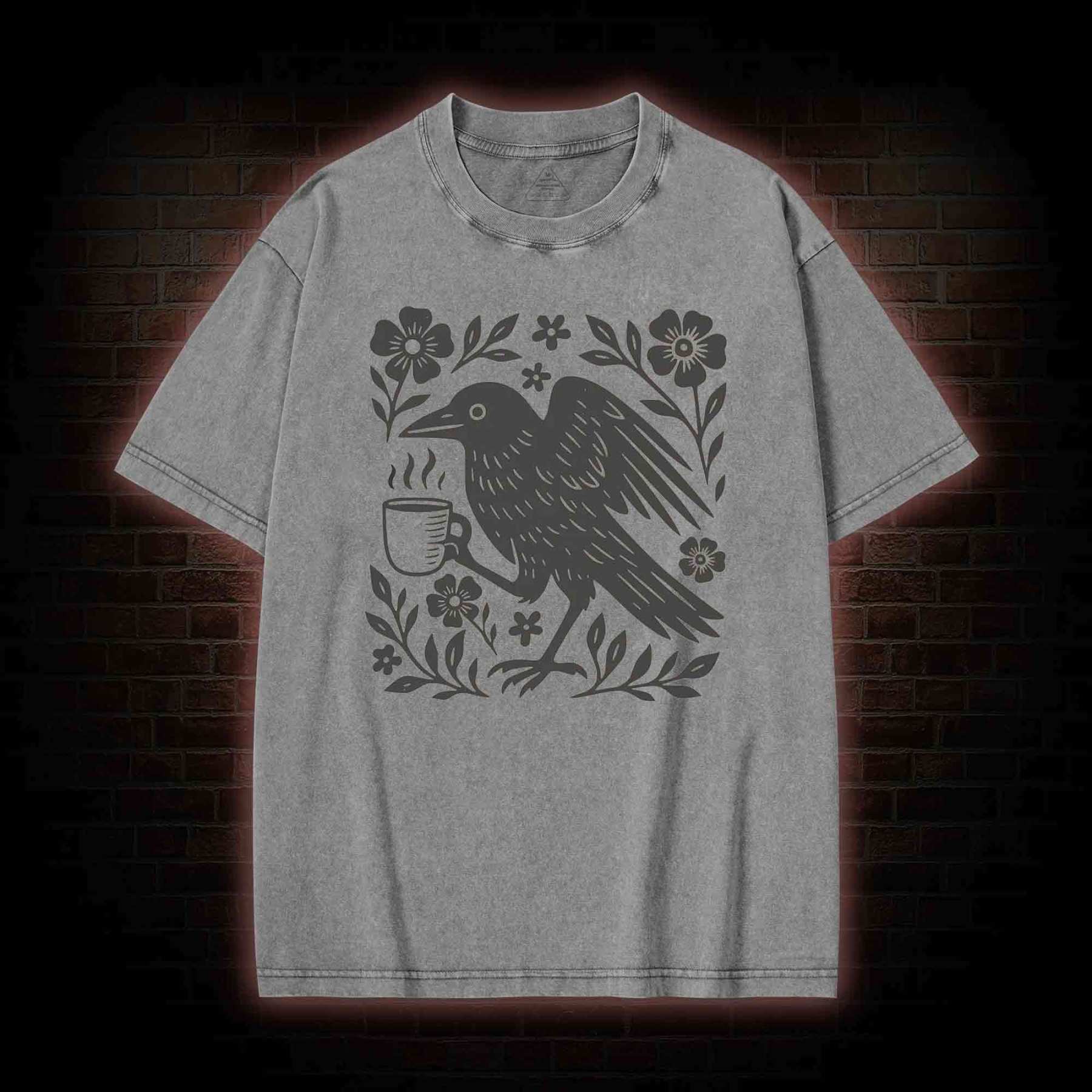 Bird Coffee Washed T-shirt