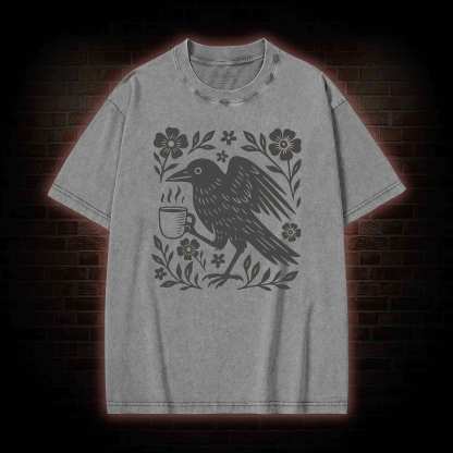 Bird Coffee Washed T-shirt