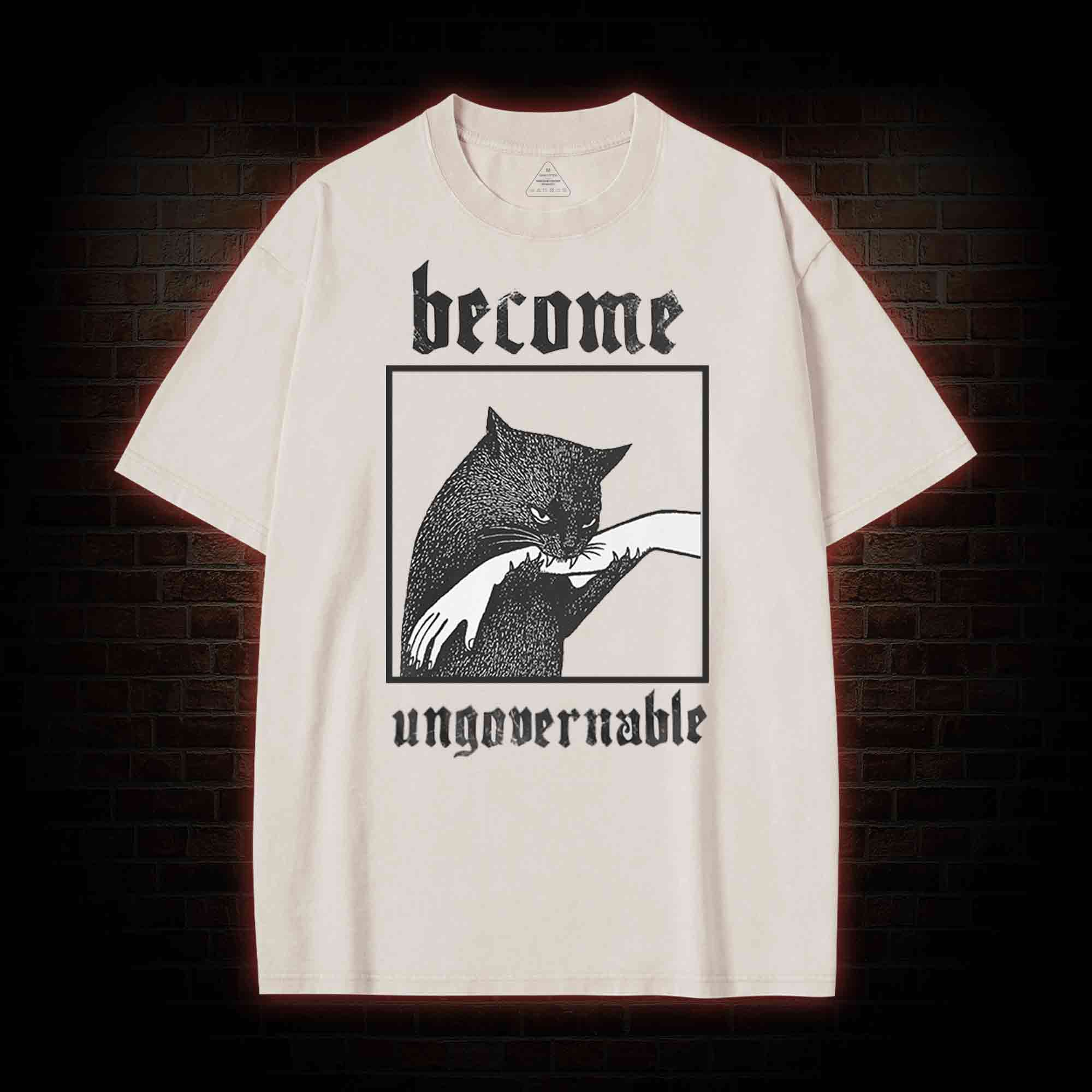 Silly Cats Washed T-shirt