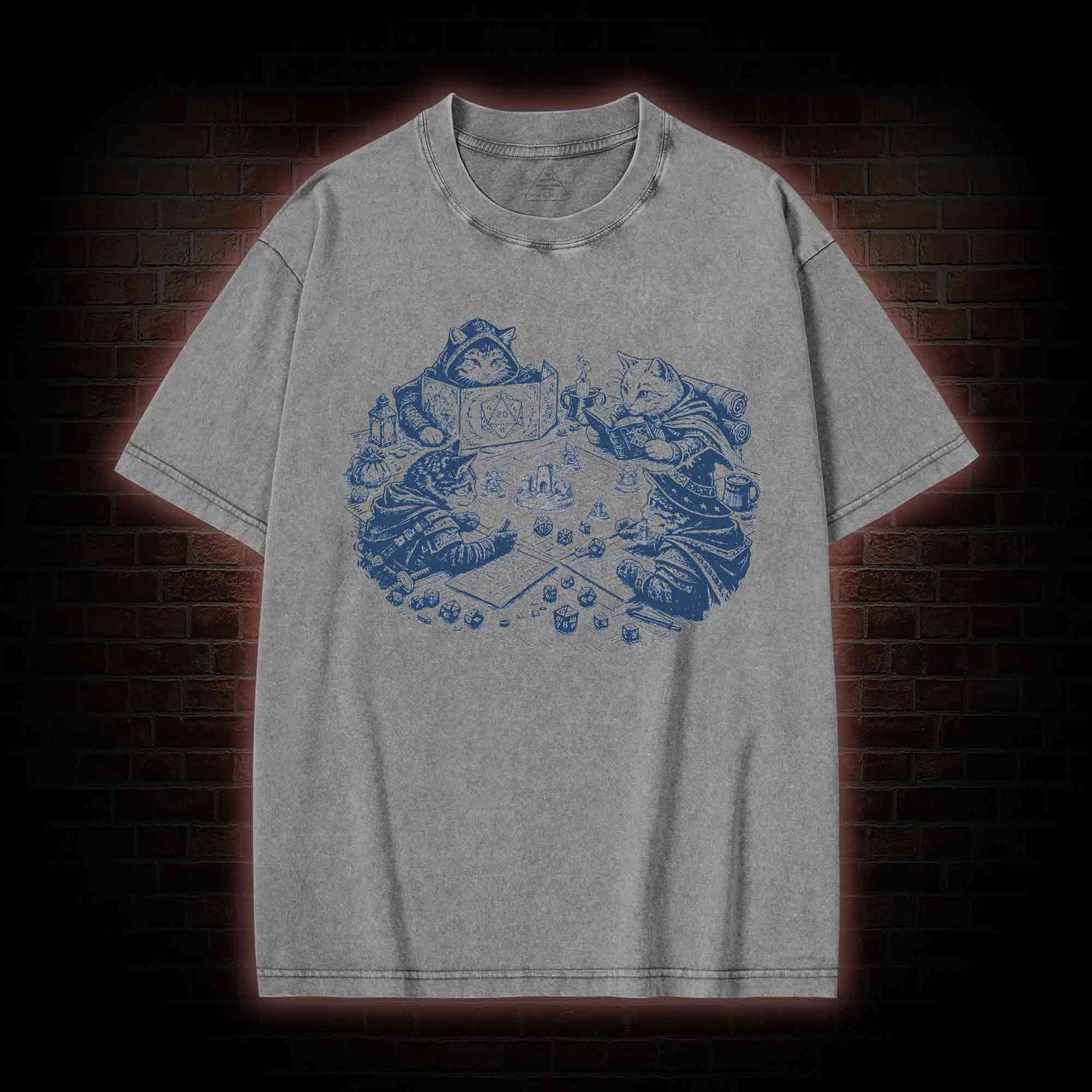 Kitten Cat Person Trendy Washed T-shirt