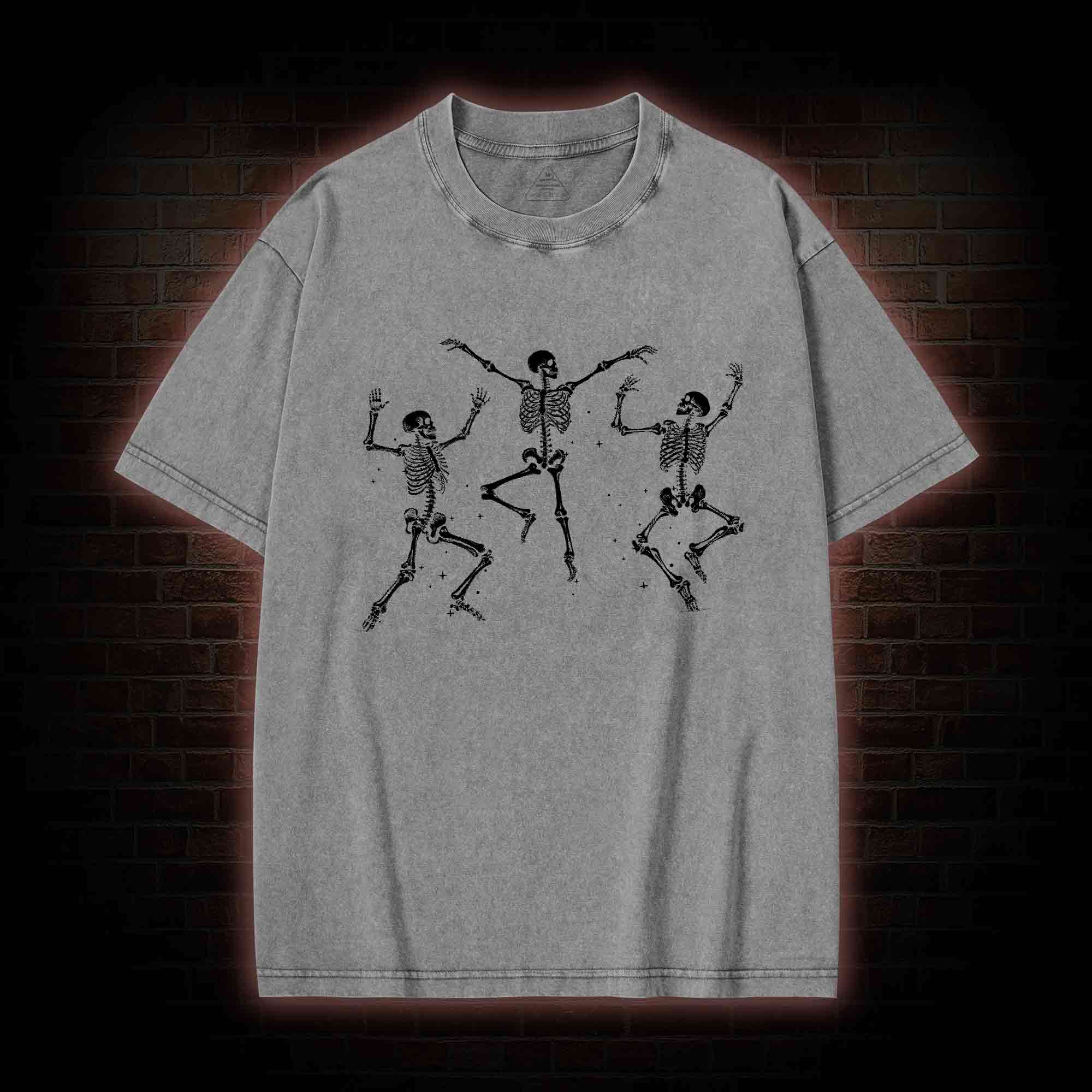 Dancing Skeleton Washed T-shirt