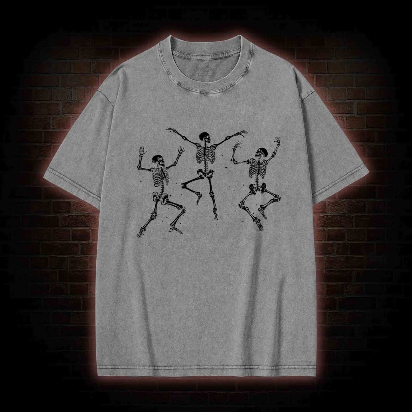 Dancing Skeleton Washed T-shirt