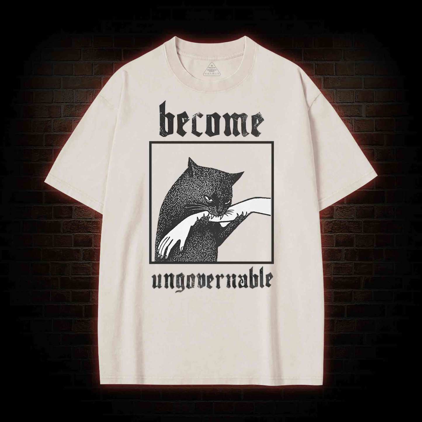 Silly Cats Washed T-shirt