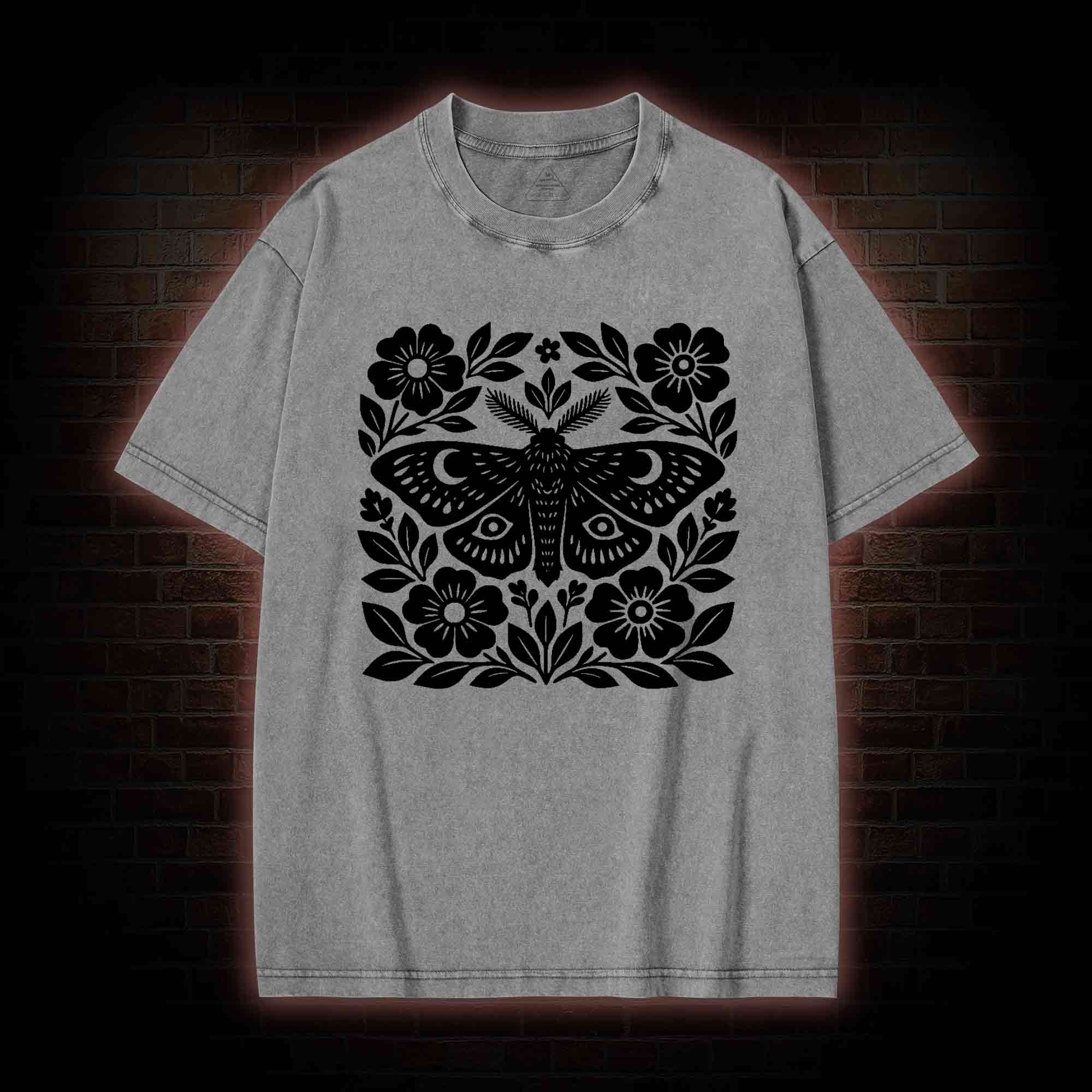 Moth Block Washed T-shirt