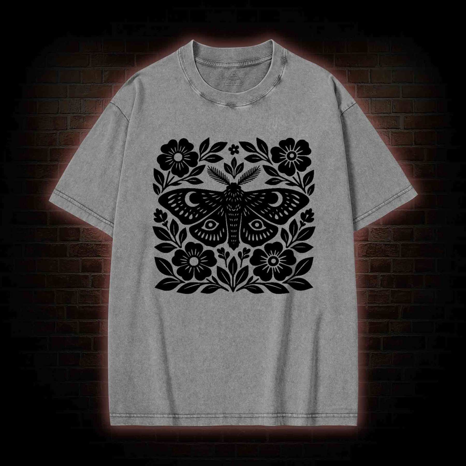 Moth Block Washed T-shirt
