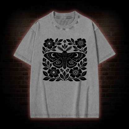 Moth Block Washed T-shirt