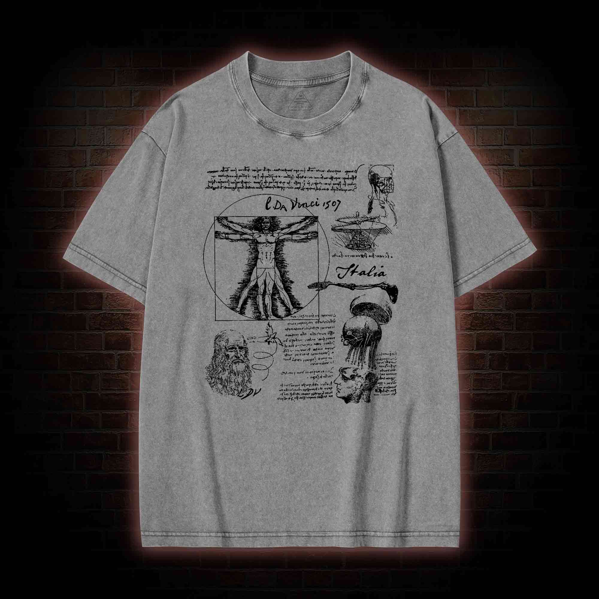 Anatomical Sketch Washed T-shirt