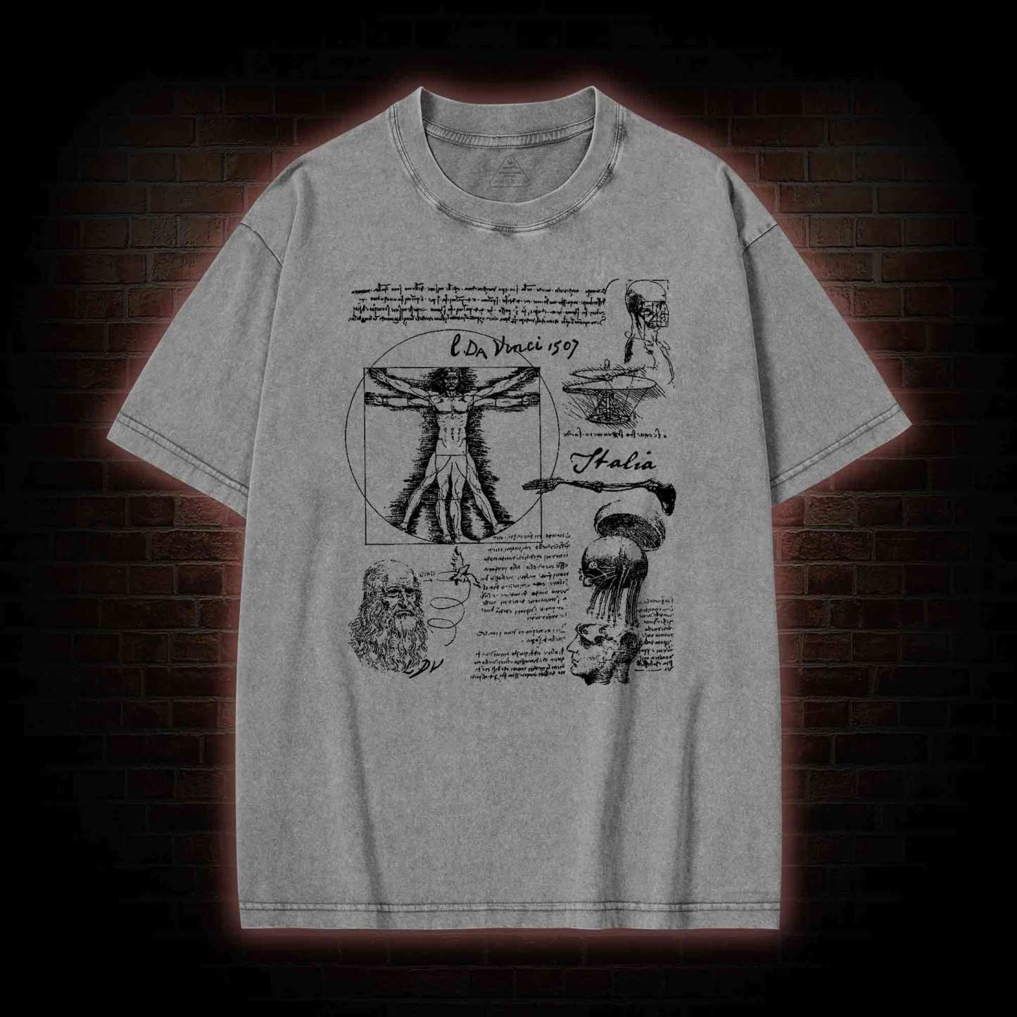 Anatomical Sketch Washed T-shirt