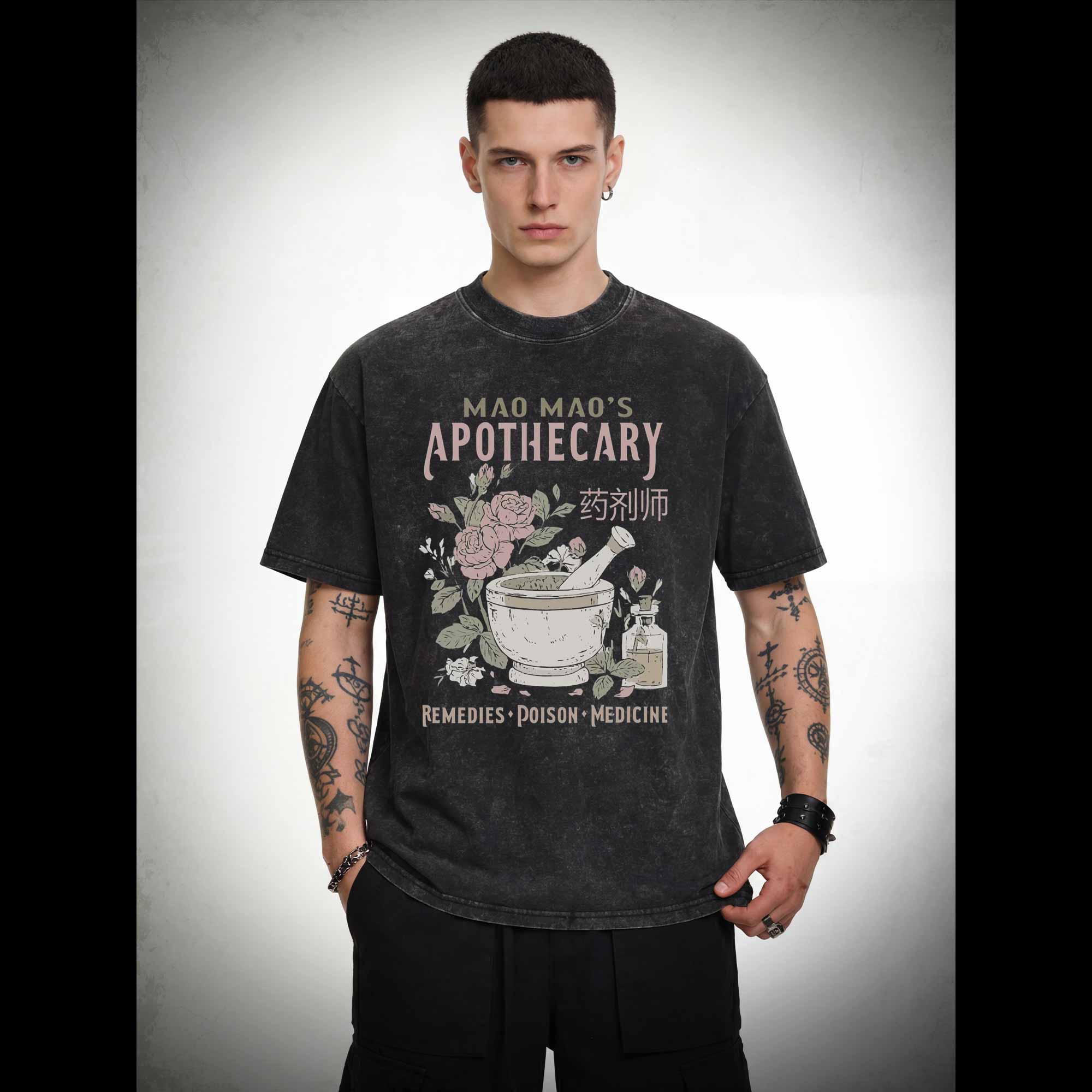 Remedies Poison Medicine Washed T-shirt