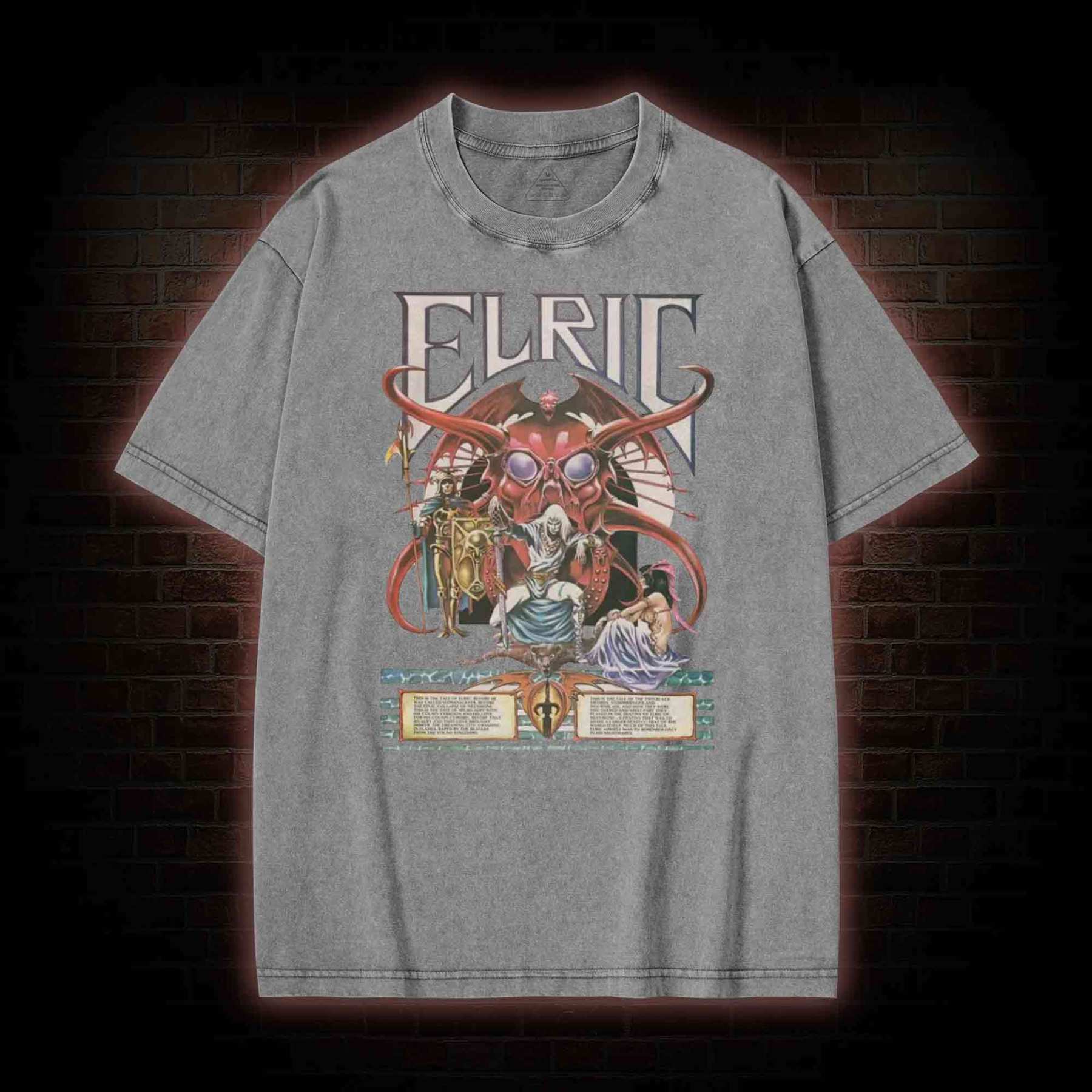 Blood and Souls for My Lord Arioch Washed T-shirt