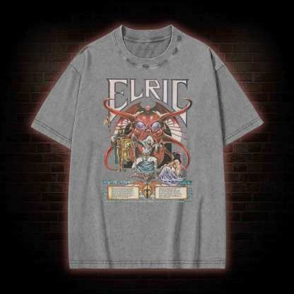 Blood and Souls for My Lord Arioch Washed T-shirt
