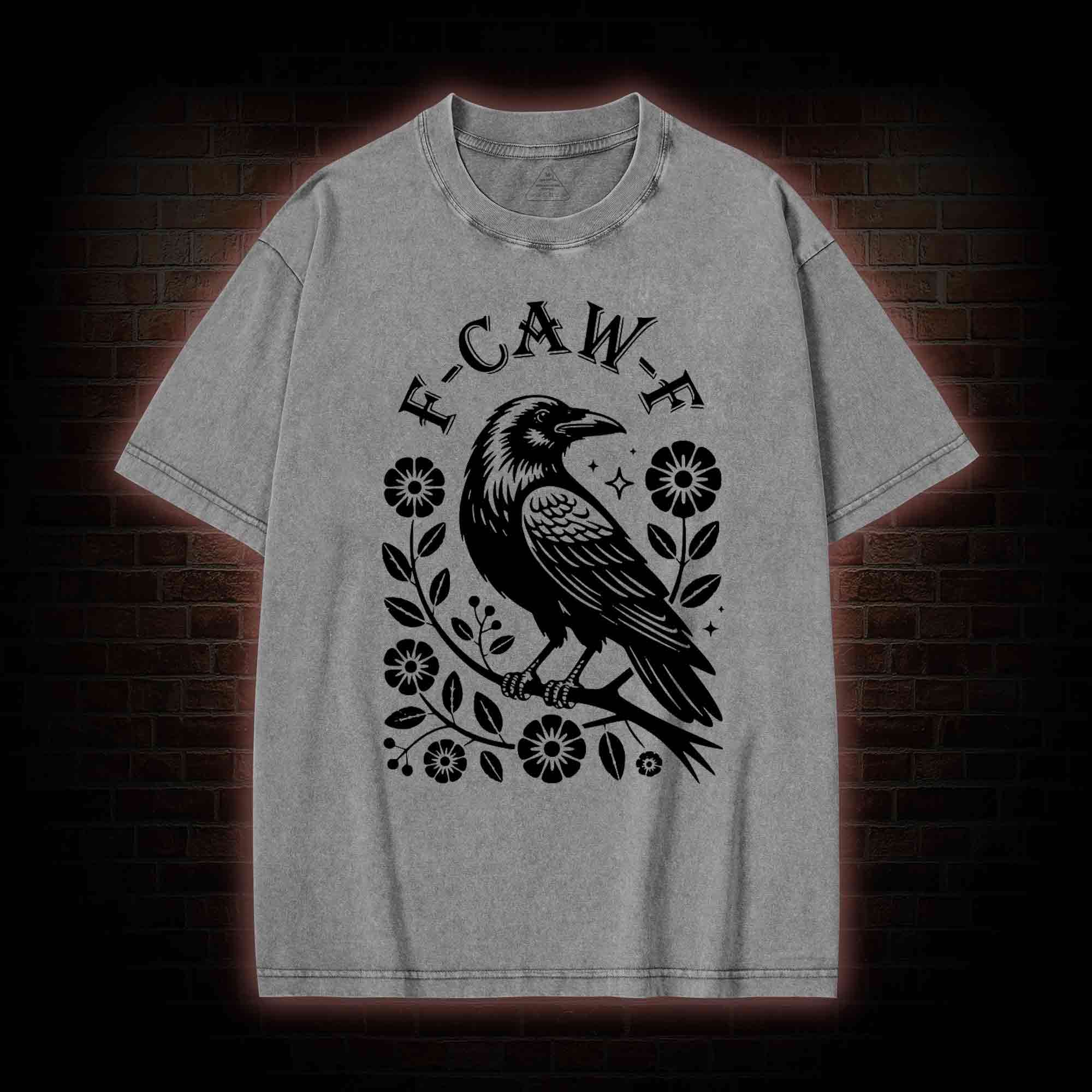 F-caw-f Washed T-shirt