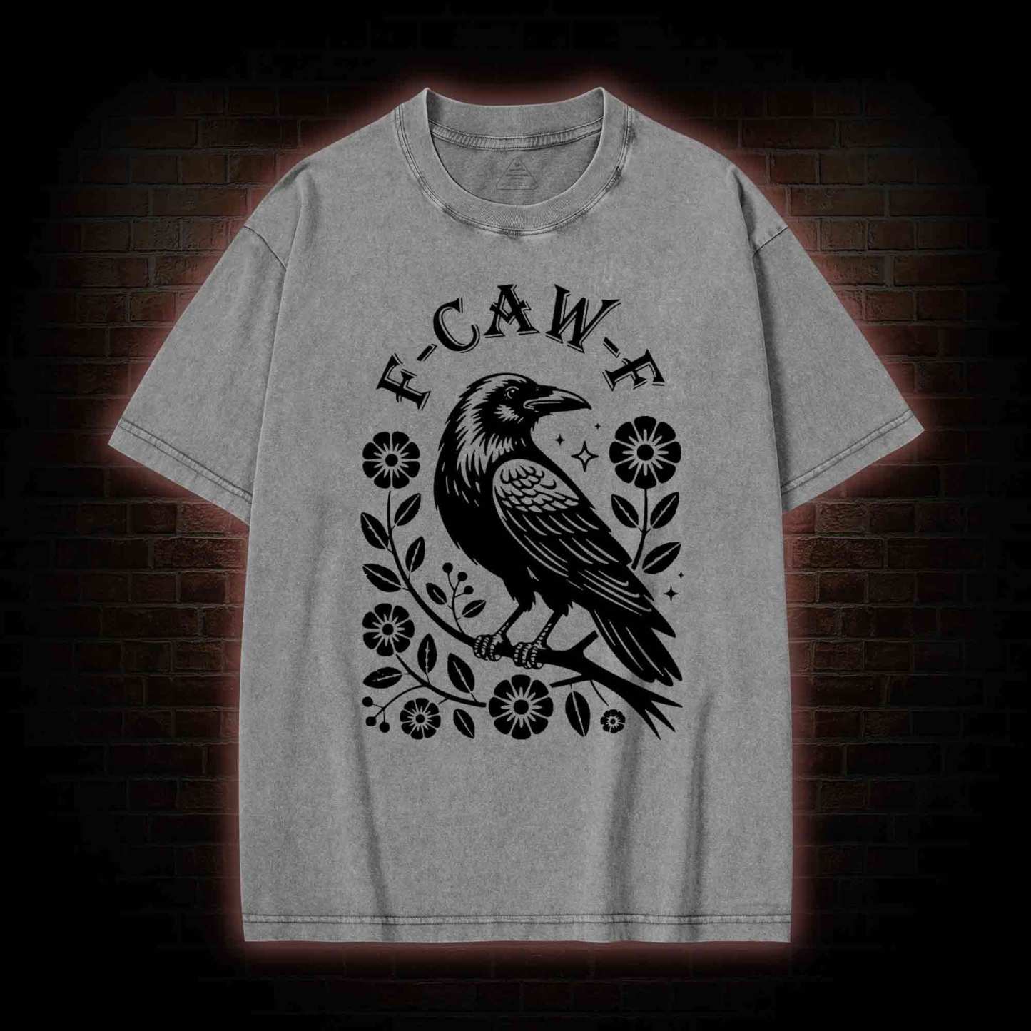 F-caw-f Washed T-shirt