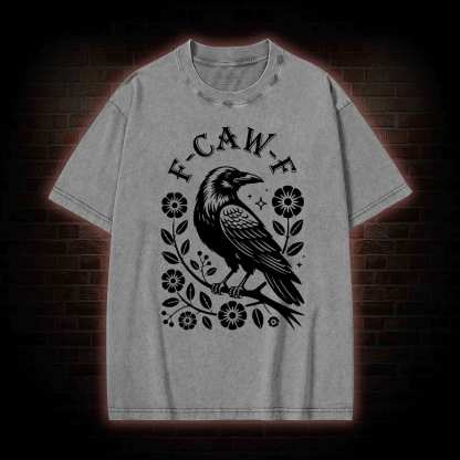 F-caw-f Washed T-shirt