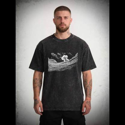 It Rubs the Lotion on Its Skin Washed T-shirt