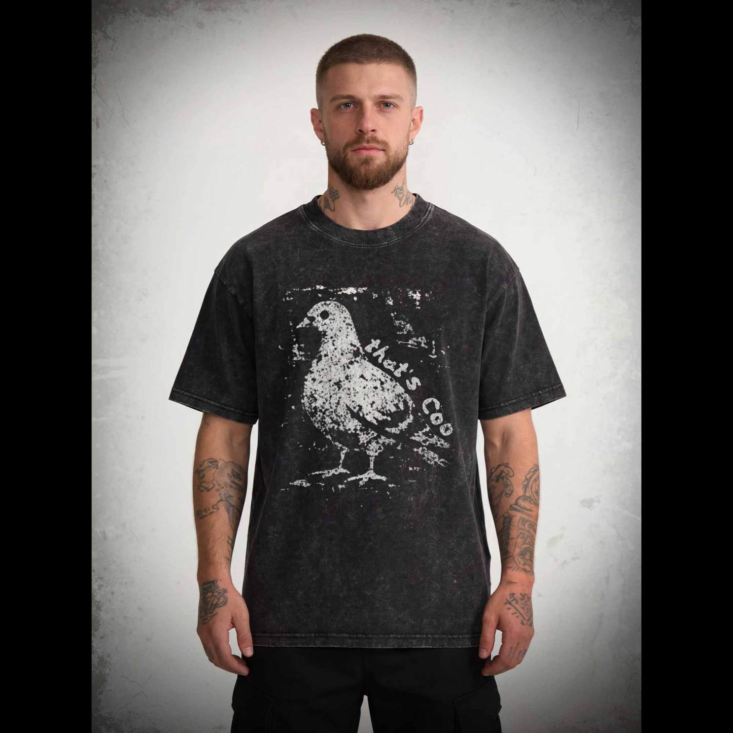 Pigeon Meme Washed T-shirt