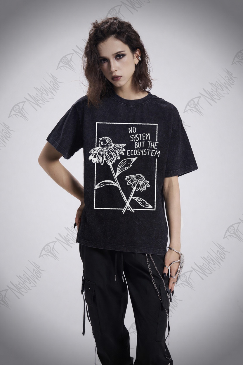No System but the Ecosystem Flower Washed T-shirt