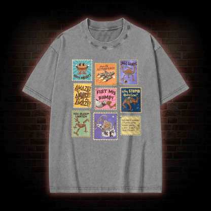 Why Stupid Question Washed T-shirt