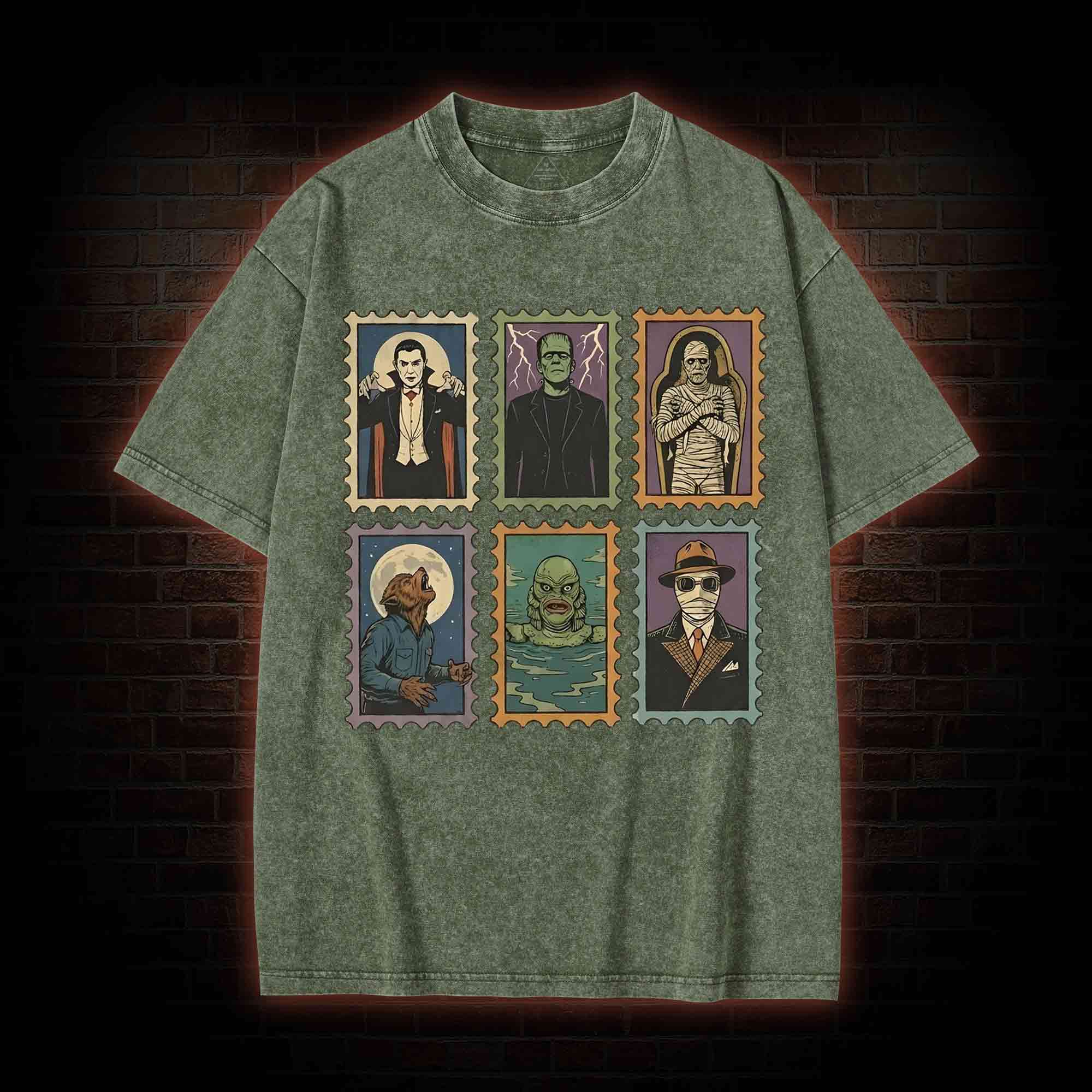 Monsters Washed T-shirt
