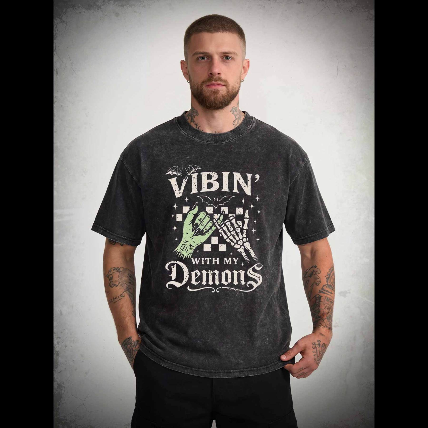Vibing with My Demons Washed T-shirt