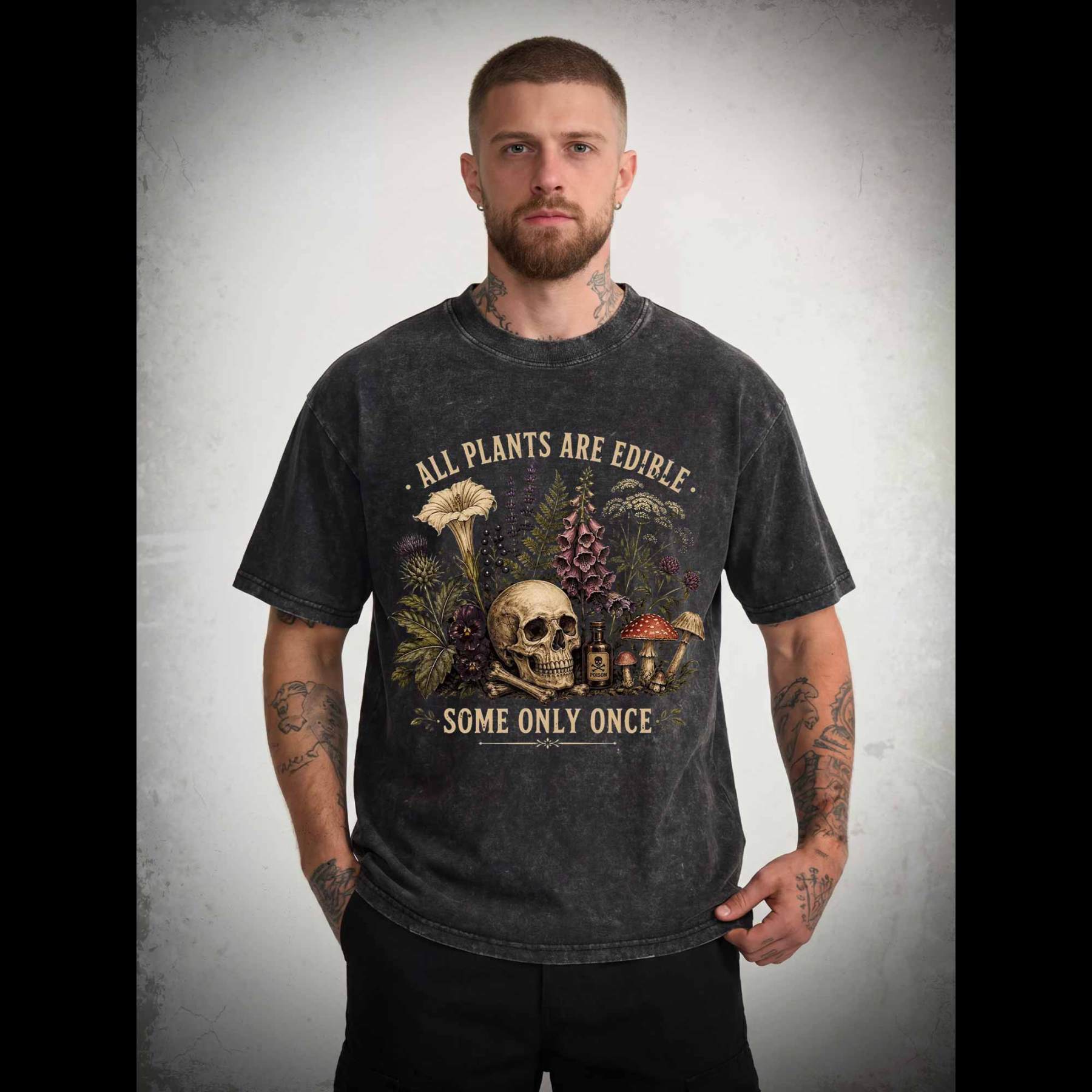 All Plants are Edible Some Only Once Washed T-shirt