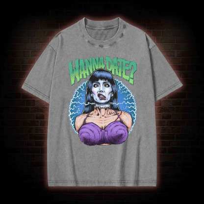 Wanna Date Washed T-shirt