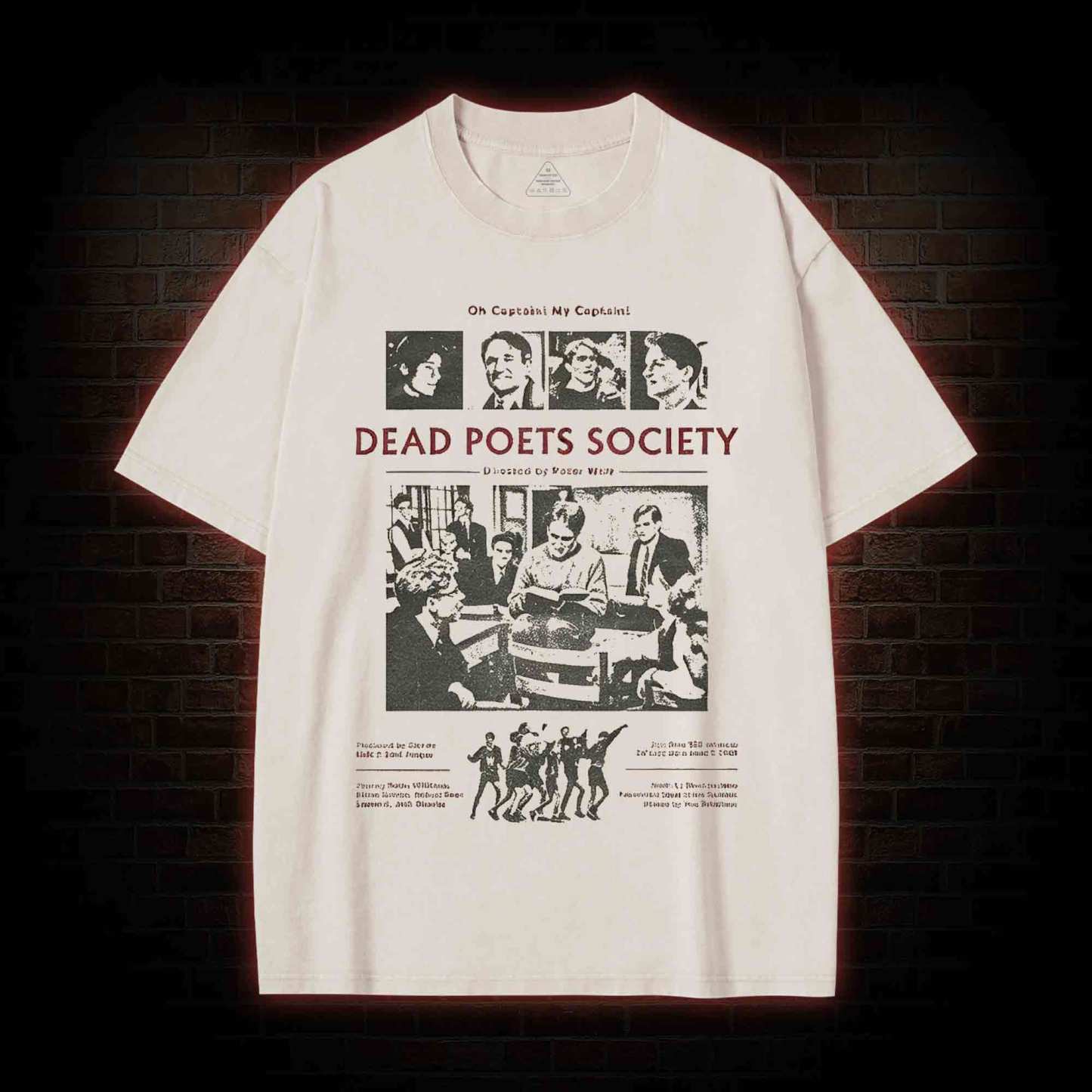 Oh Captain My Captain Washed T-shirt