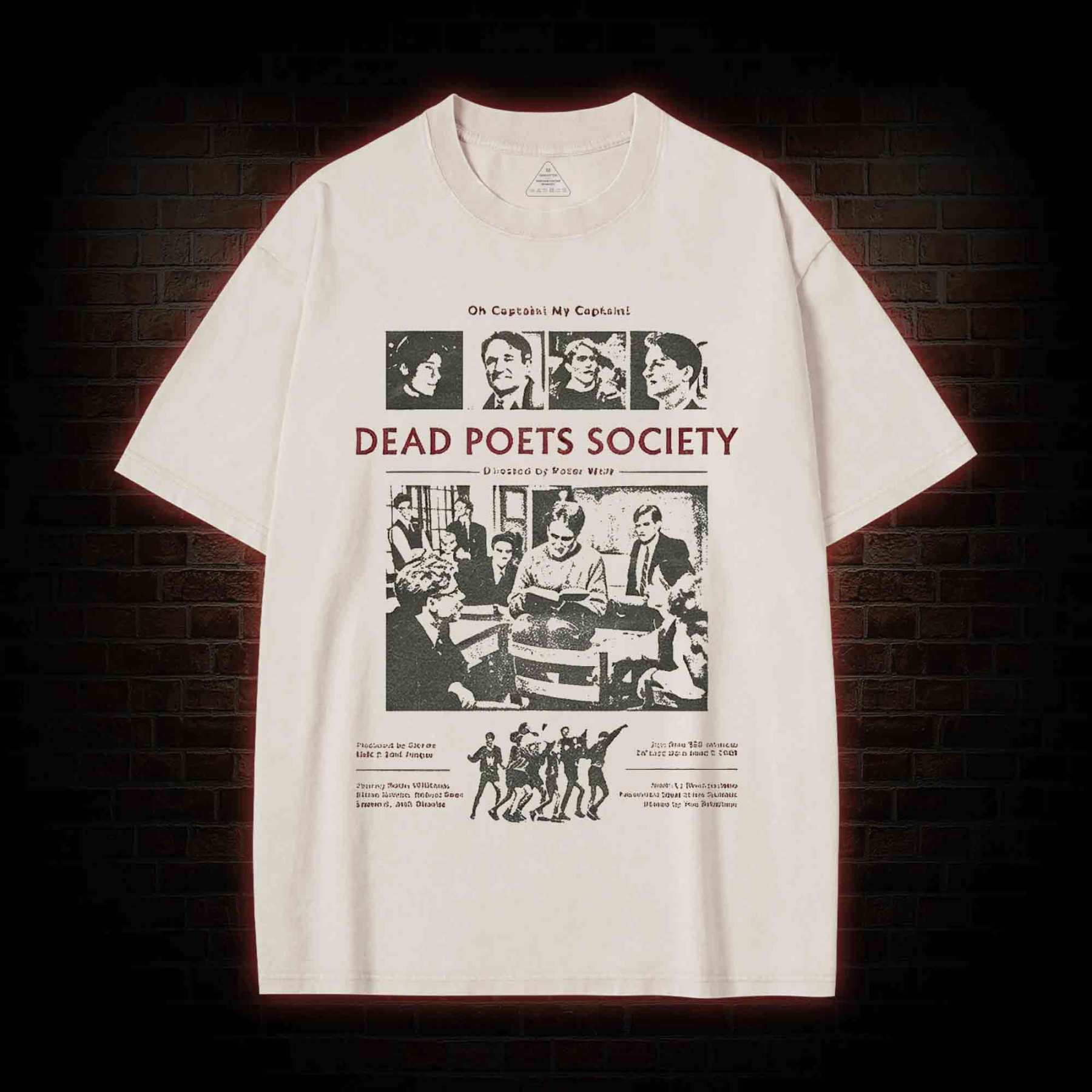 Oh Captain My Captain Washed T-shirt