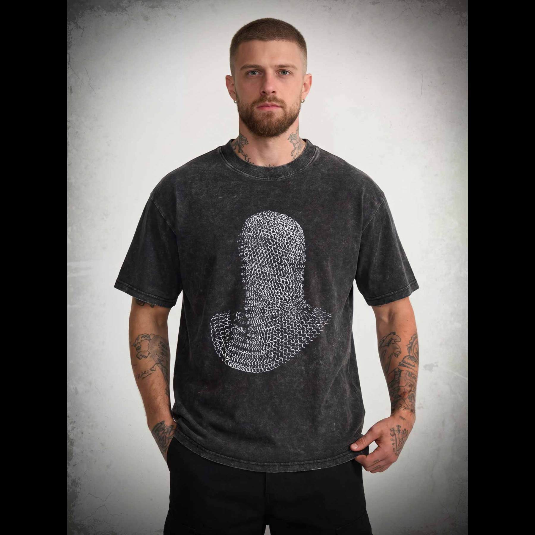 Vintage Knight Armor Washed T-shirt