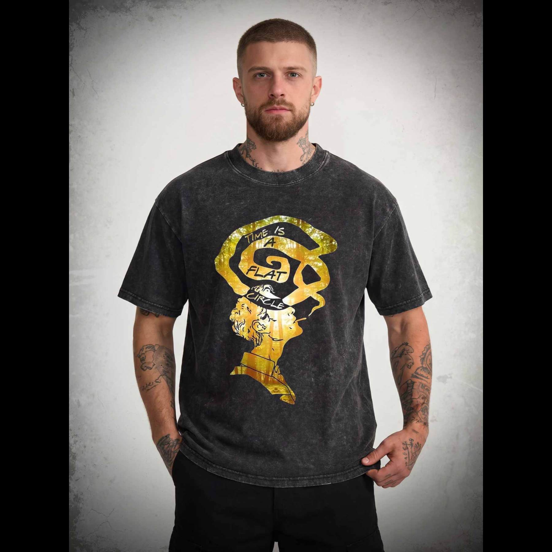 Time is a Flat Circle Washed T-shirt