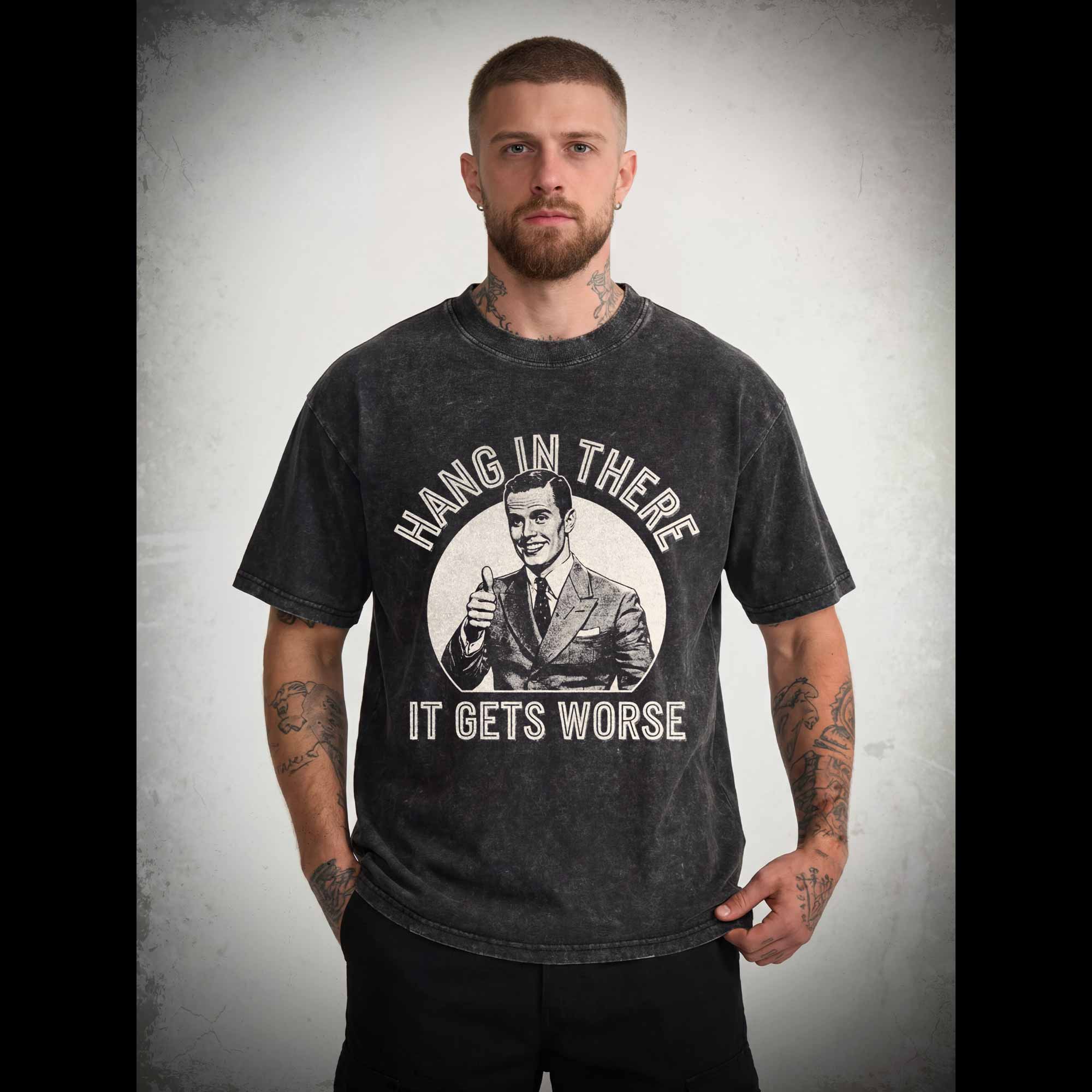 Hang in There Washed T-shirt