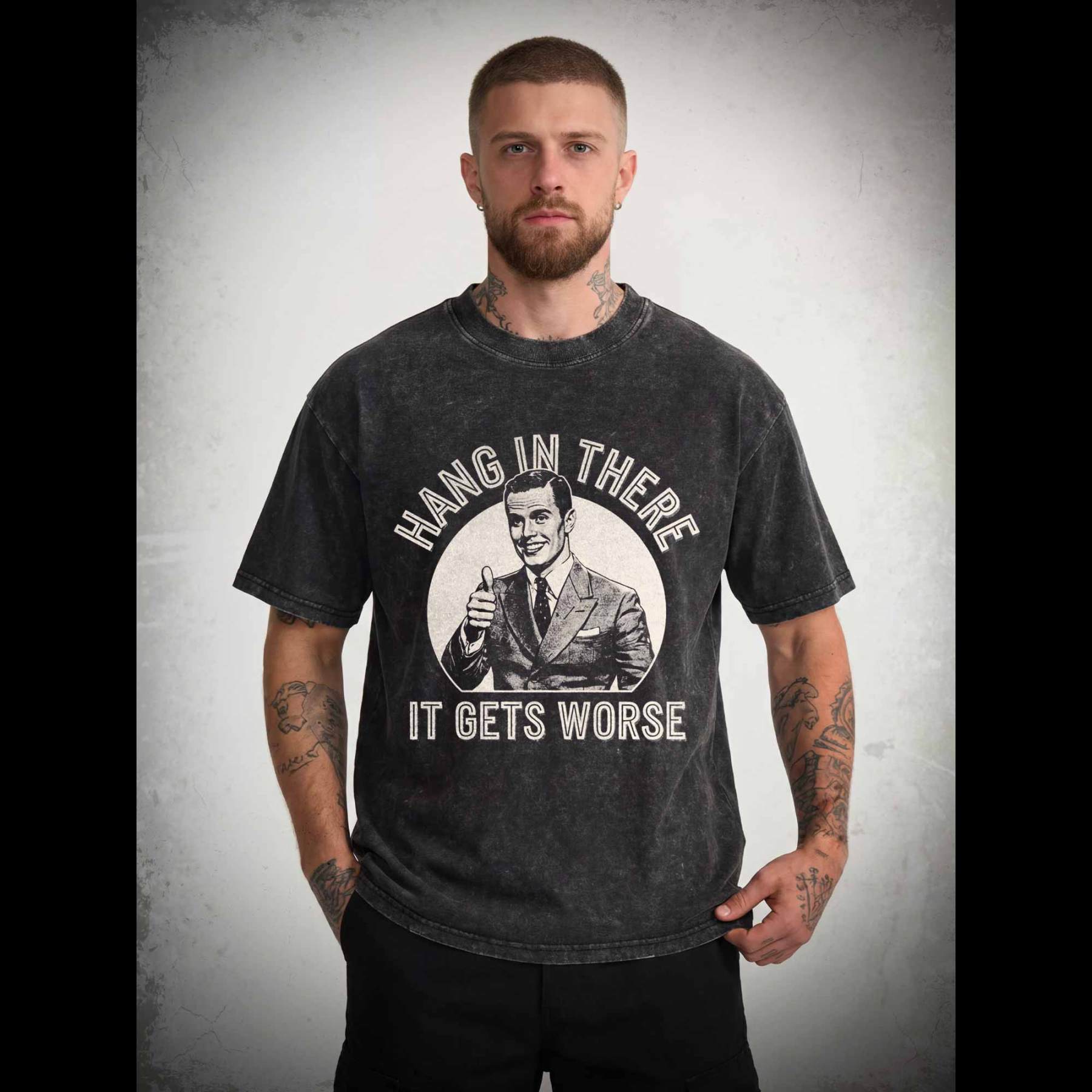 Hang in There Washed T-shirt