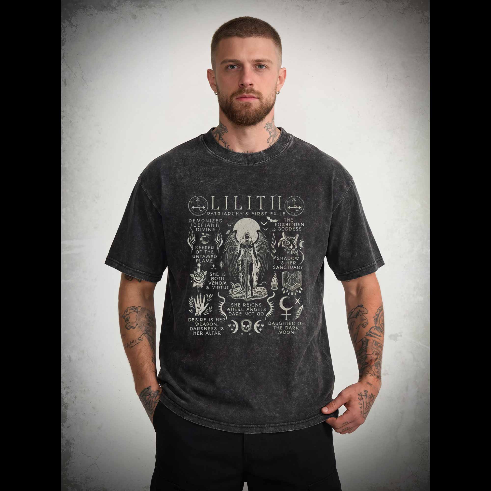 Lilith Feminist Washed T-shirt