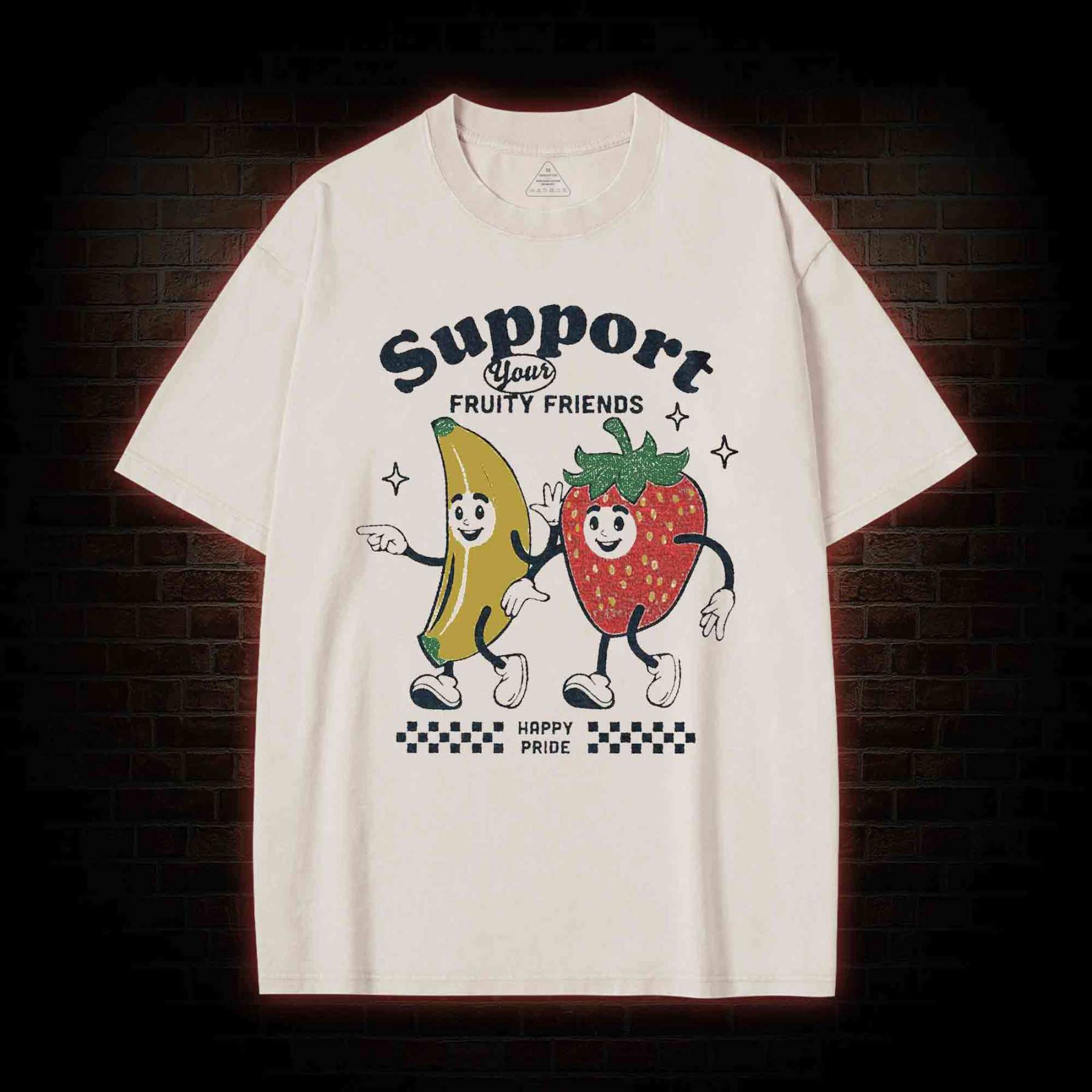 Support Your Fruity Friends Washed T-shirt