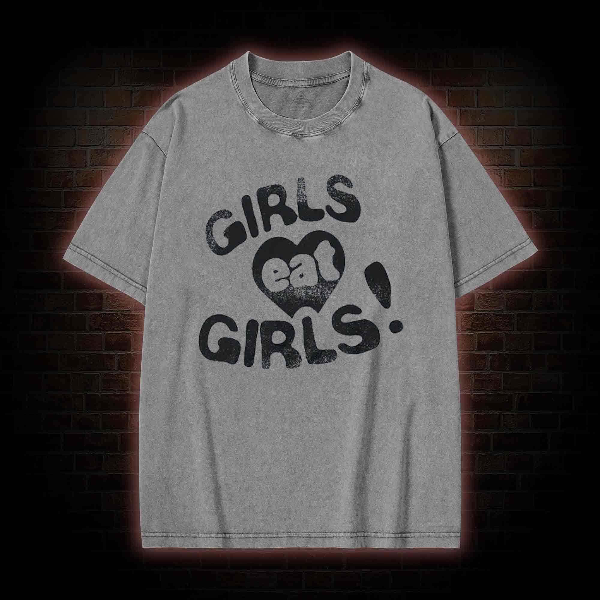 Girls Eat Girls Washed T-shirt
