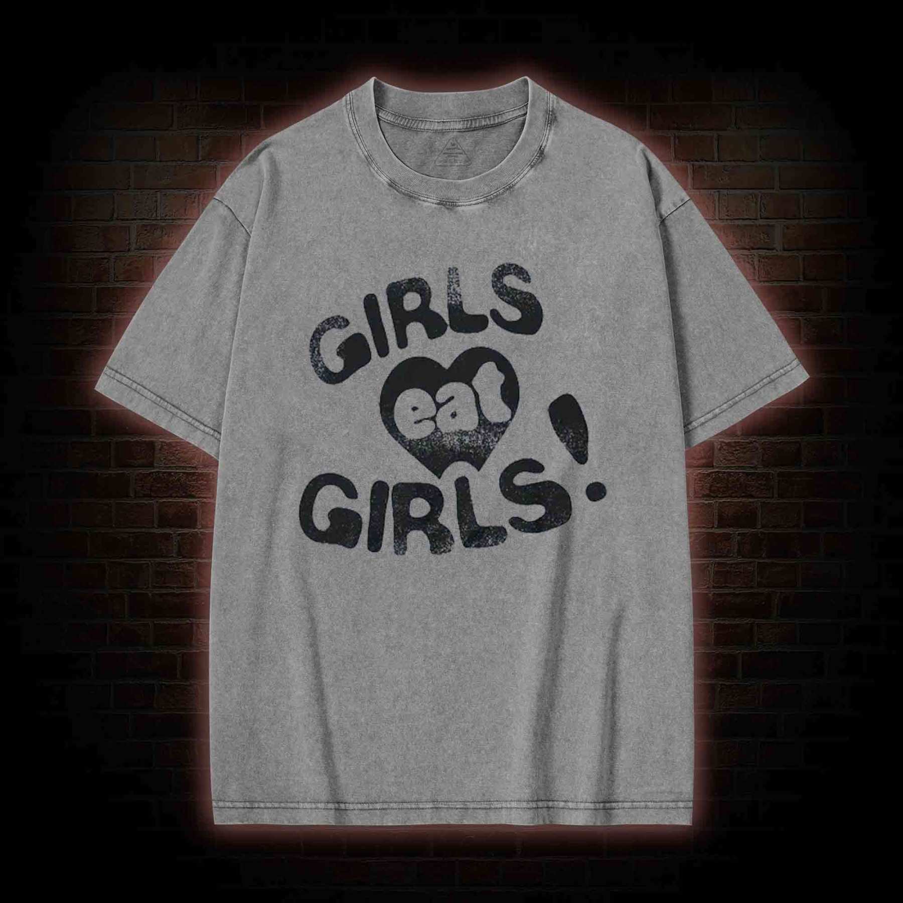 Girls Eat Girls Washed T-shirt
