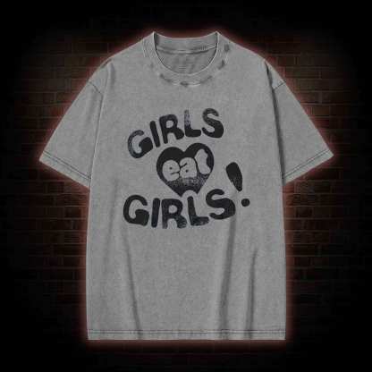 Girls Eat Girls Washed T-shirt