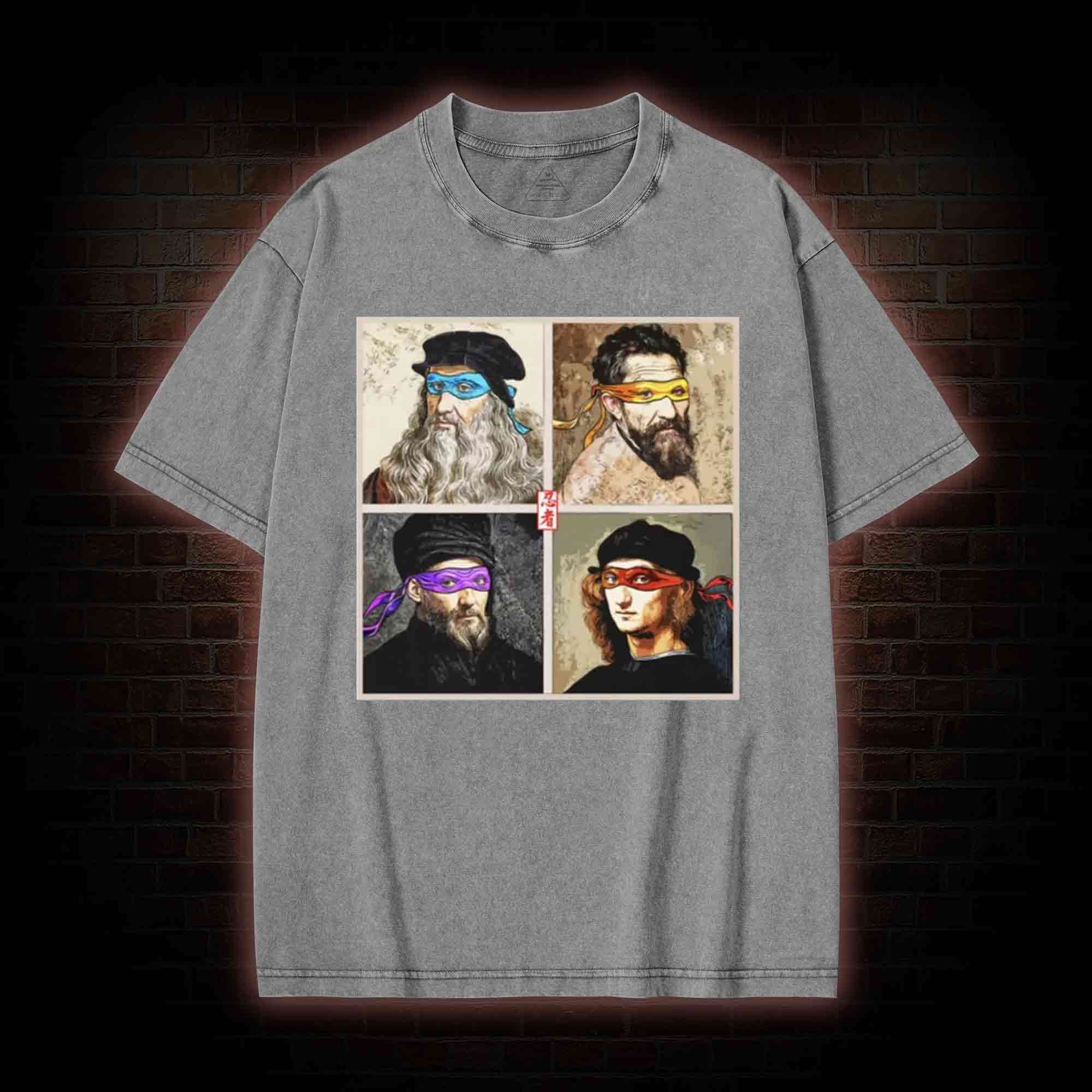 Masters of the Renaissance in the Light Washed T-shirt