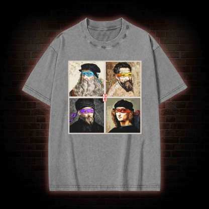 Masters of the Renaissance in the Light Washed T-shirt