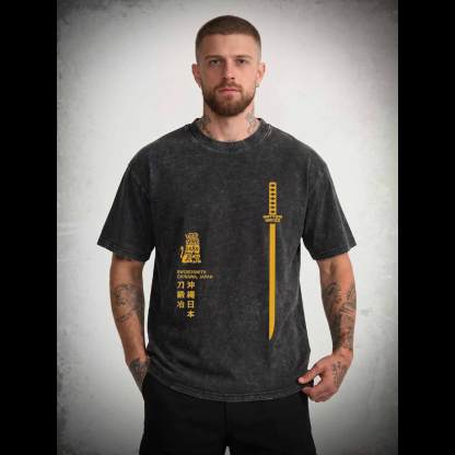 Revenge is Never A Straight Line Washed T-shirt