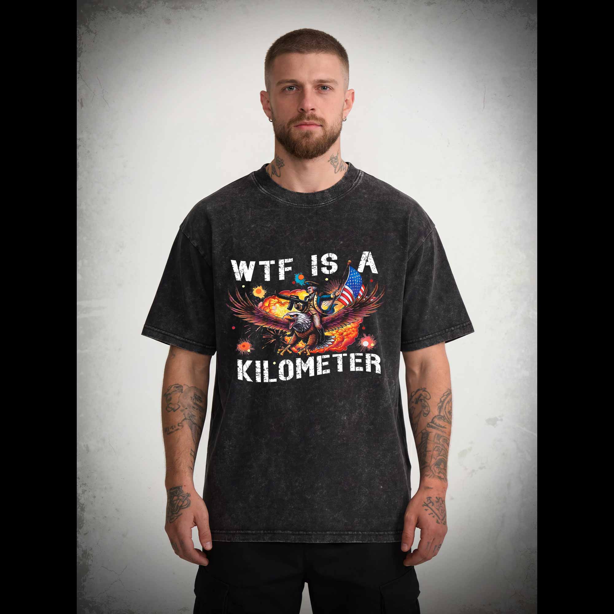 WTF is A Kilometer Washed T-shirt